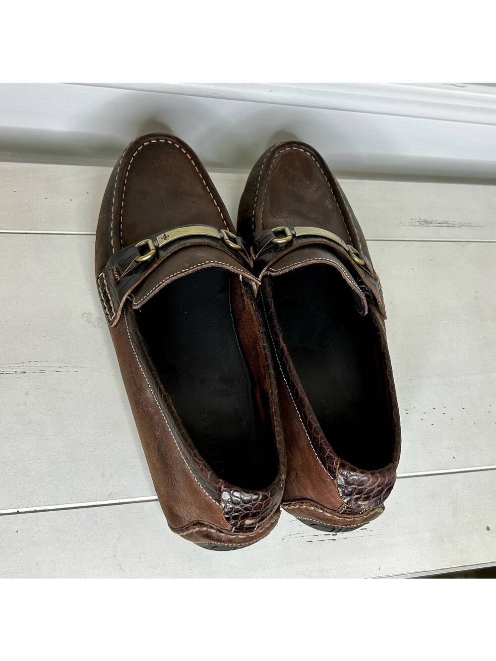 Cole Haan Driver Somerset Brown Leather Loafers Size 13M